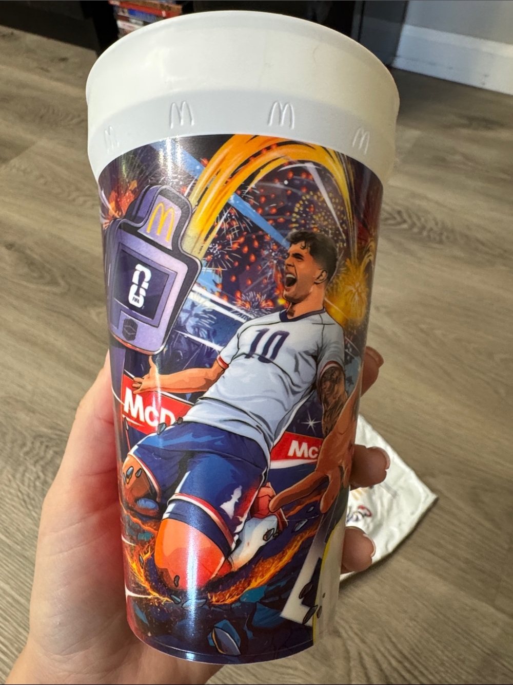 NEW McDonald's Christian Pulisic 2026 FIFA World Cup Plastic Collector’s Cup